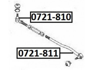 ASVA 0721-810 skersinės vairo trauklės galas 
 Vairavimas -> Vairo mechanizmo sujungimai
48810-60A00, 48810-81A01