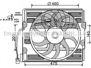 AVA QUALITY COOLING BW7512 ventiliatorius, radiatoriaus 
 Aušinimo sistema -> Oro aušinimas
64548391882, 8391882