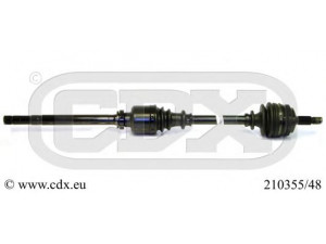 CDX 210355/48 kardaninis velenas 
 Ratų pavara -> Kardaninis velenas
32731W, 32731X, 32737V, 3273H7
