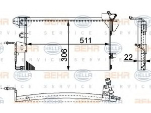 HELLA 8FC 351 317-311 kondensatorius, oro kondicionierius 
 Oro kondicionavimas -> Kondensatorius
1 005 856, 6 877 173, 93FG19710AA