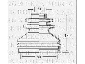 BORG & BECK BCB2598 gofruotoji membrana, kardaninis velenas 
 Ratų pavara -> Gofruotoji membrana