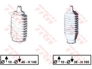 TRW JBE106 gofruotoji membrana, vairavimas 
 Vairavimas -> Gofruotoji membrana/sandarinimai
11600230022108, 11600230022112