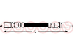 BREMBO T 78 018 stabdžių žarnelė 
 Stabdžių sistema -> Stabdžių žarnelės
725531020, 171722B, 14571, PHA159