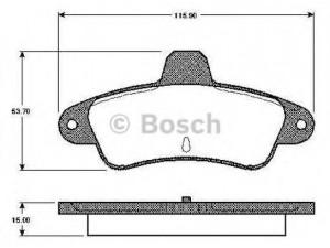 BOSCH 0 986 TB2 911 stabdžių trinkelių rinkinys, diskinis stabdys 
 Techninės priežiūros dalys -> Papildomas remontas
6669779, 7153476, 93BB2M008AA, 93BB2M008AB