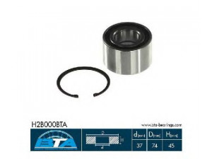 BTA H2B000BTA rato guolio komplektas 
 Ašies montavimas/vairavimo mechanizmas/ratai -> Rato stebulė/montavimas -> Rato guolis