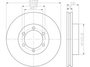 HELLA 8DD 355 117-041 stabdžių diskas 
 Stabdžių sistema -> Diskinis stabdys -> Stabdžių diskas
C2C10392, C2C8355, 0K72F33251, 0K72F33251A