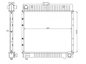 NRF 504250 radiatorius, variklio aušinimas 
 Aušinimo sistema -> Radiatorius/alyvos aušintuvas -> Radiatorius/dalys
1235000103, 1235000203, 1235000803