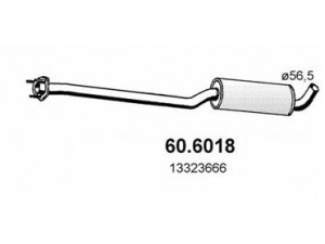 ASSO 60.6018 vidurinis duslintuvas 
 Išmetimo sistema -> Duslintuvas
1332366, 13323666, 1332393
