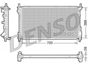DENSO DRM10109 radiatorius, variklio aušinimas