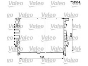 VALEO 731514 radiatorius, variklio aušinimas 
 Aušinimo sistema -> Radiatorius/alyvos aušintuvas -> Radiatorius/dalys
17 11 2 227 281, 17 11 2 244 647