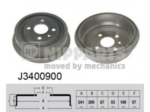 NIPPARTS J3400900 stabdžių būgnas 
 Stabdžių sistema -> Būgninis stabdys -> Stabdžių būgnas
568039, 568054, 568057, 90168958