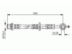 BOSCH 1 987 476 838 stabdžių žarnelė 
 Stabdžių sistema -> Stabdžių žarnelės
90947 02C32, 90947 02D77