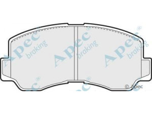 APEC braking PAD727 stabdžių trinkelių rinkinys, diskinis stabdys 
 Techninės priežiūros dalys -> Papildomas remontas
MB193295, MB193296, MB193299, MB238509