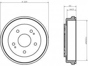 HELLA PAGID 8DT 355 300-941 stabdžių būgnas 
 Stabdžių sistema -> Būgninis stabdys -> Stabdžių būgnas
42610S2H000