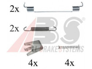 A.B.S. 0827Q priedų komplektas, stabdžių trinkelės 
 Stabdžių sistema -> Būgninis stabdys -> Dalys/priedai
41008-27000, 7700 827 000