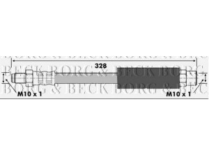 BORG & BECK BBH6051 stabdžių žarnelė 
 Stabdžių sistema -> Stabdžių žarnelės
34321154327, 34321154904, 34321159890