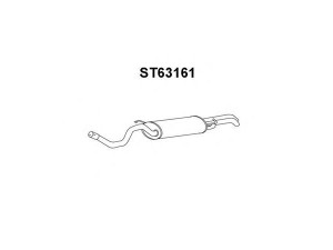 VENEPORTE ST63161 galinis duslintuvas 
 Išmetimo sistema -> Duslintuvas
1J5253609C, JZW253609E
