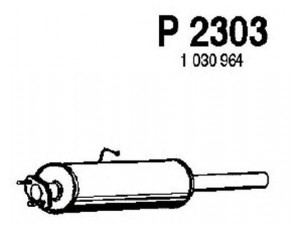 FENNO P2303 vidurinis duslintuvas 
 Išmetimo sistema -> Duslintuvas
1025266, 1030964