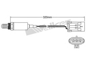 WALKER PRODUCTS 250-21038 lambda jutiklis 
 Išmetimo sistema -> Jutiklis/zondas
8 55 332, 855321, 25 163 613, 25133607