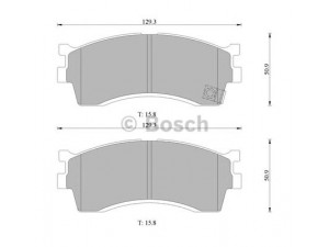 BOSCH 0 986 505 097 stabdžių trinkelių rinkinys, diskinis stabdys 
 Techninės priežiūros dalys -> Papildomas remontas
0K9D0 3328Z, 58101 2FA20, 58101-2FA10