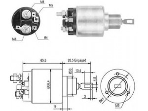 MAGNETI MARELLI 940113050047 solenoidinis jungiklis, starteris