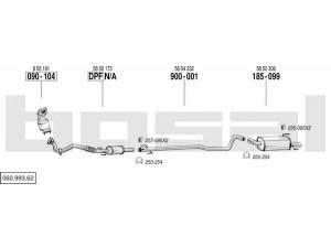 BOSAL 060.993.62 išmetimo sistema 
 Išmetimo sistema -> Išmetimo sistema, visa