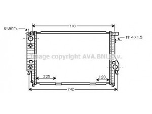 AVA QUALITY COOLING BW2094 radiatorius, variklio aušinimas 
 Aušinimo sistema -> Radiatorius/alyvos aušintuvas -> Radiatorius/dalys
1712267, 1723267, 1723468