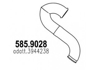 ASSO 585.9028 išleidimo kolektorius 
 Išmetimo sistema -> Išmetimo vamzdžiai
3944238