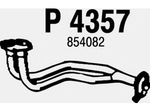 FENNO P4357 išleidimo kolektorius 
 Išmetimo sistema -> Išmetimo vamzdžiai
854082, 854334