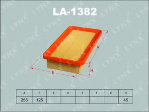 LYNXauto LA-1382 oro filtras 
 Techninės priežiūros dalys -> Techninės priežiūros intervalai
28111-1C000, 28112-1C000, 28113-1C000