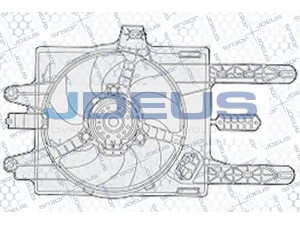 JDEUS EV815601 ventiliatorius, radiatoriaus 
 Aušinimo sistema -> Oro aušinimas
46536438, 46559315