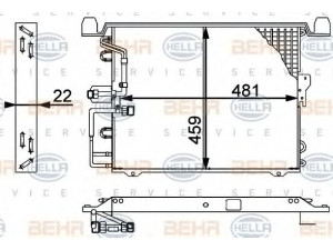 HELLA 8FC 351 317-331 kondensatorius, oro kondicionierius 
 Oro kondicionavimas -> Kondensatorius
463 500 00 54, 463 500 03 54, A 463 500 00 54