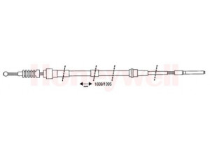 BENDIX 432047B trosas, stovėjimo stabdys 
 Stabdžių sistema -> Valdymo svirtys/trosai
1H0609721A, 535609721A