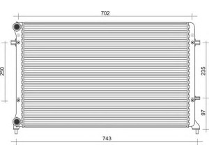 MAGNETI MARELLI 350213854000 radiatorius, variklio aušinimas 
 Aušinimo sistema -> Radiatorius/alyvos aušintuvas -> Radiatorius/dalys
1K0.121.251 F, 1K0121251F