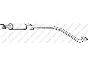 BOSAL 284-337 vidurinis duslintuvas 
 Išmetimo sistema -> Duslintuvas
96536882, 96536912