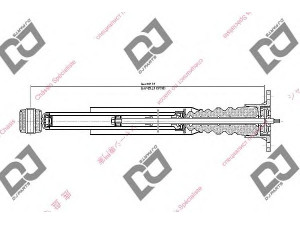 DJ PARTS DS1661GT amortizatorius 
 Pakaba -> Amortizatorius
1209075, 1251758, 256118008AB, 3M7118008AF