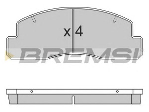 BREMSI BP2696 stabdžių trinkelių rinkinys, diskinis stabdys
0446536010, 0446536030, 0446536050