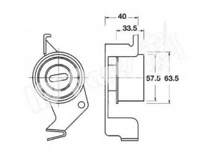 IPS Parts ITB-6534 įtempiklis, paskirstymo diržas
MD320724