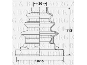BORG & BECK BCB6218 gofruotoji membrana, kardaninis velenas 
 Ratų pavara -> Gofruotoji membrana
33217561687, 33217572449