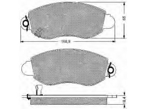 BSF 10654 stabdžių trinkelių rinkinys, diskinis stabdys 
 Techninės priežiūros dalys -> Papildomas remontas
1135167, 1318139, 1415166, 1465166