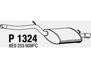 FENNO P1324 galinis duslintuvas 
 Išmetimo sistema -> Duslintuvas
8E0253609BN, 8E0253609FC
