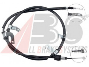 A.B.S. K12093 trosas, stovėjimo stabdys 
 Stabdžių sistema -> Valdymo svirtys/trosai
597602B000