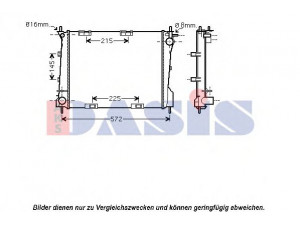 AKS DASIS 180062N radiatorius, variklio aušinimas 
 Aušinimo sistema -> Radiatorius/alyvos aušintuvas -> Radiatorius/dalys
8200489879