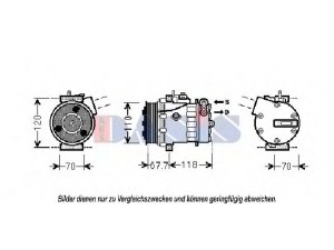 AKS DASIS 851834N kompresorius, oro kondicionierius 
 Oro kondicionavimas -> Kompresorius/dalys
51803075