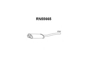 VENEPORTE RN55665 priekinis duslintuvas 
 Išmetimo sistema -> Duslintuvas
7700830564, 7700830584
