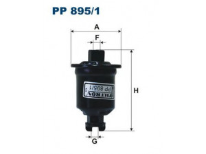FILTRON PP895/1 kuro filtras 
 Degalų tiekimo sistema -> Kuro filtras/korpusas
MR355667