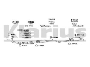 KLARIUS 630123E išmetimo sistema