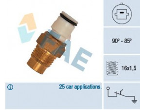 FAE 36170 temperatūros jungiklis, radiatoriaus ventiliatorius 
 Aušinimo sistema -> Siuntimo blokas, aušinimo skysčio temperatūra
89428-20060