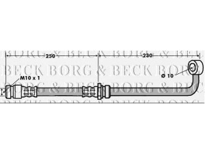 BORG & BECK BBH7471 stabdžių žarnelė 
 Stabdžių sistema -> Stabdžių žarnelės
5873707300