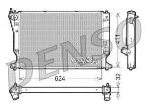 DENSO DRM50032 radiatorius, variklio aušinimas 
 Aušinimo sistema -> Radiatorius/alyvos aušintuvas -> Radiatorius/dalys
164000R011, 164000R021